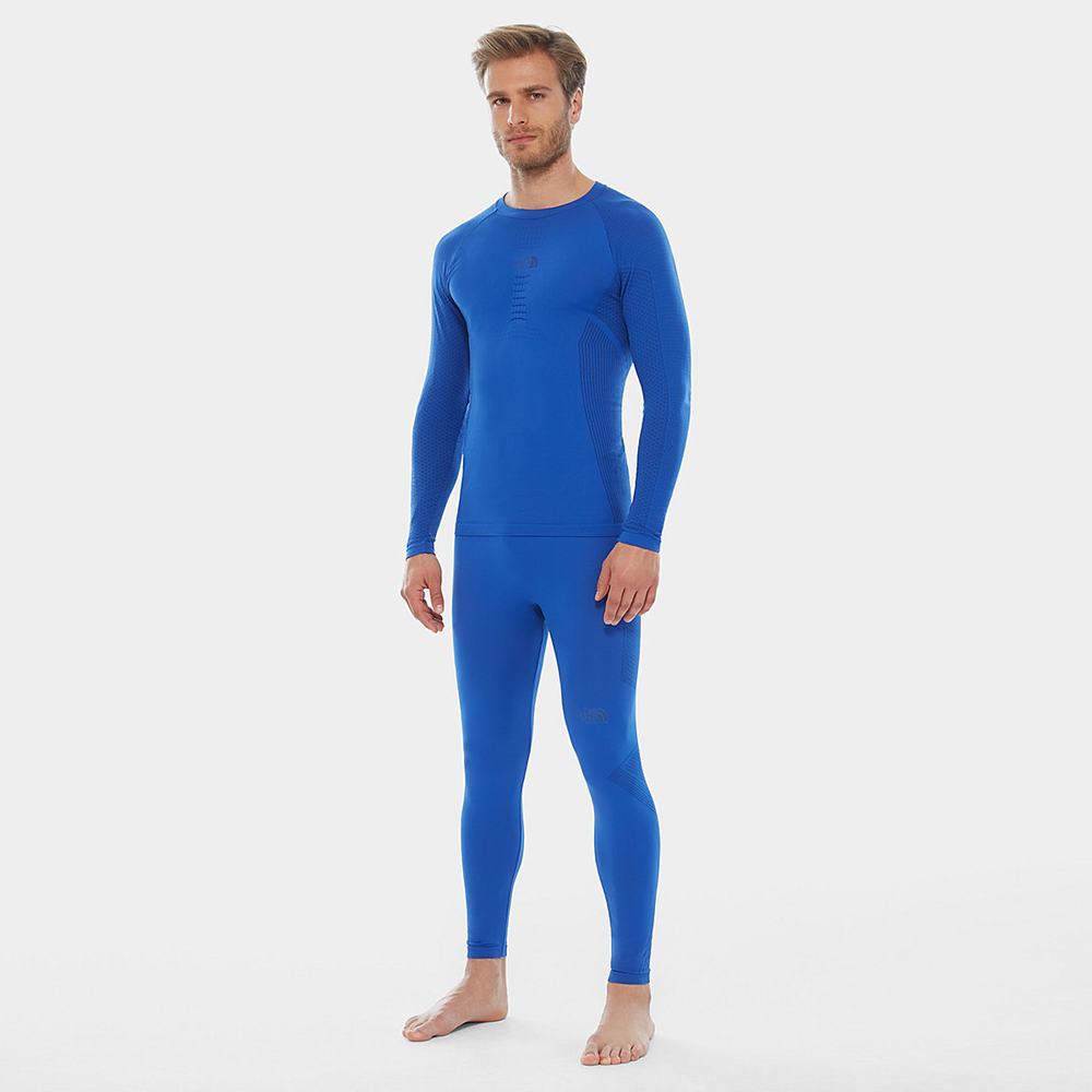 Tricko The North Face Active Long Sleeve Panske Modre | RPB-546209