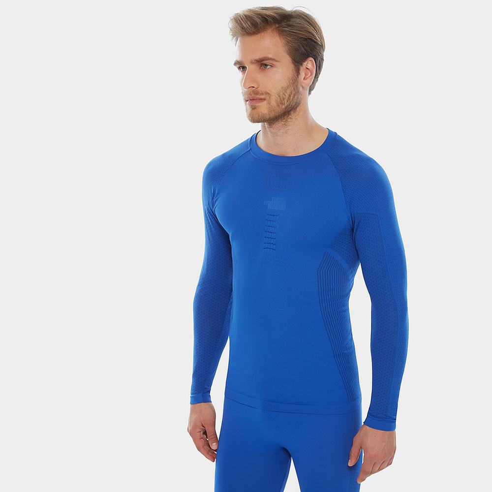Tricko The North Face Active Long Sleeve Panske Modre | RPB-546209