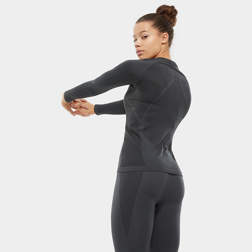 Tricko The North Face Active Long Sleeve Damske Siva Čierne | WXI-154876