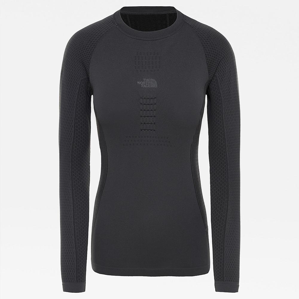 Tricko The North Face Active Long Sleeve Damske Siva Čierne | WXI-154876