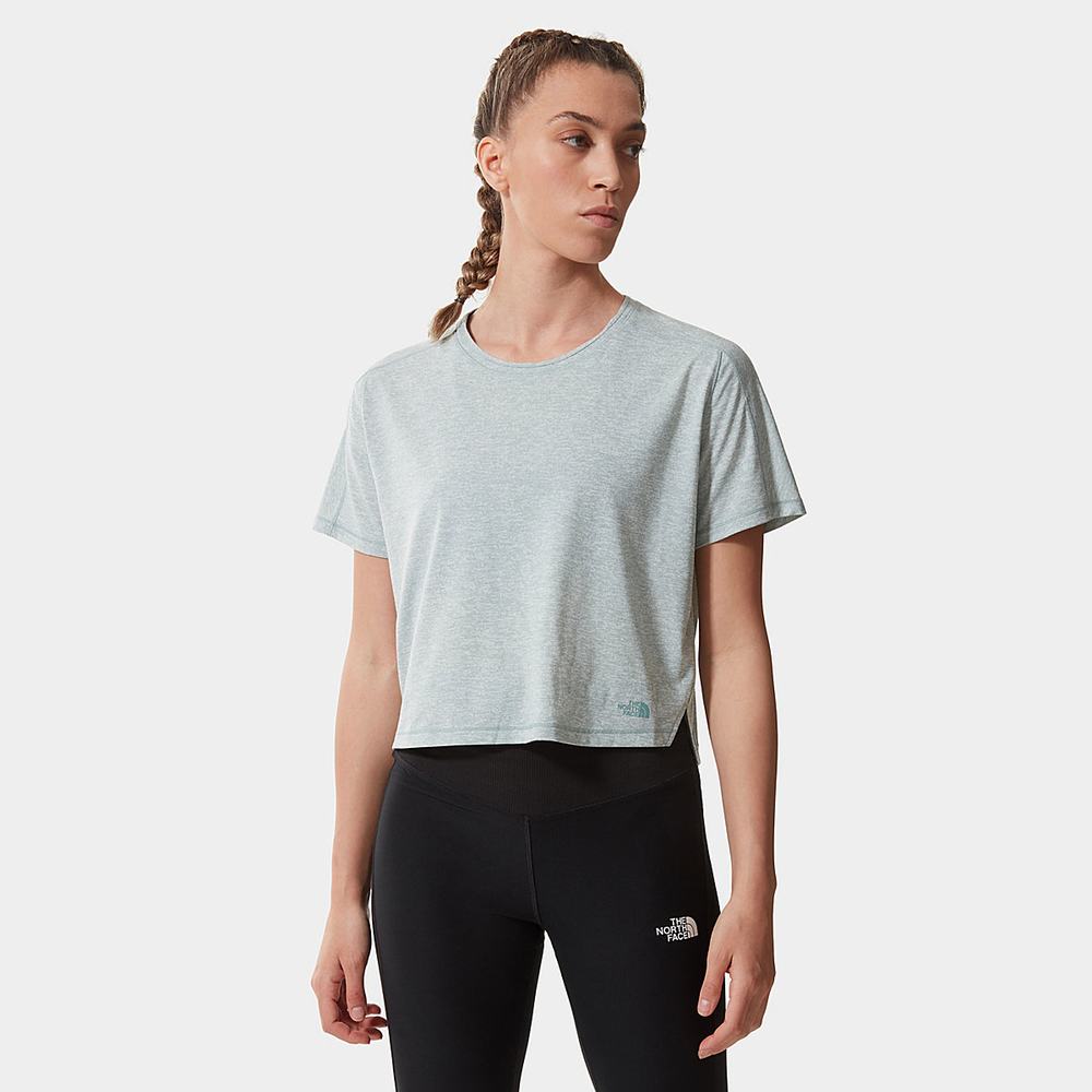 Tricko The North Face Active Trailove Dawn Dream Damske Strieborne Modre | GUX-930648