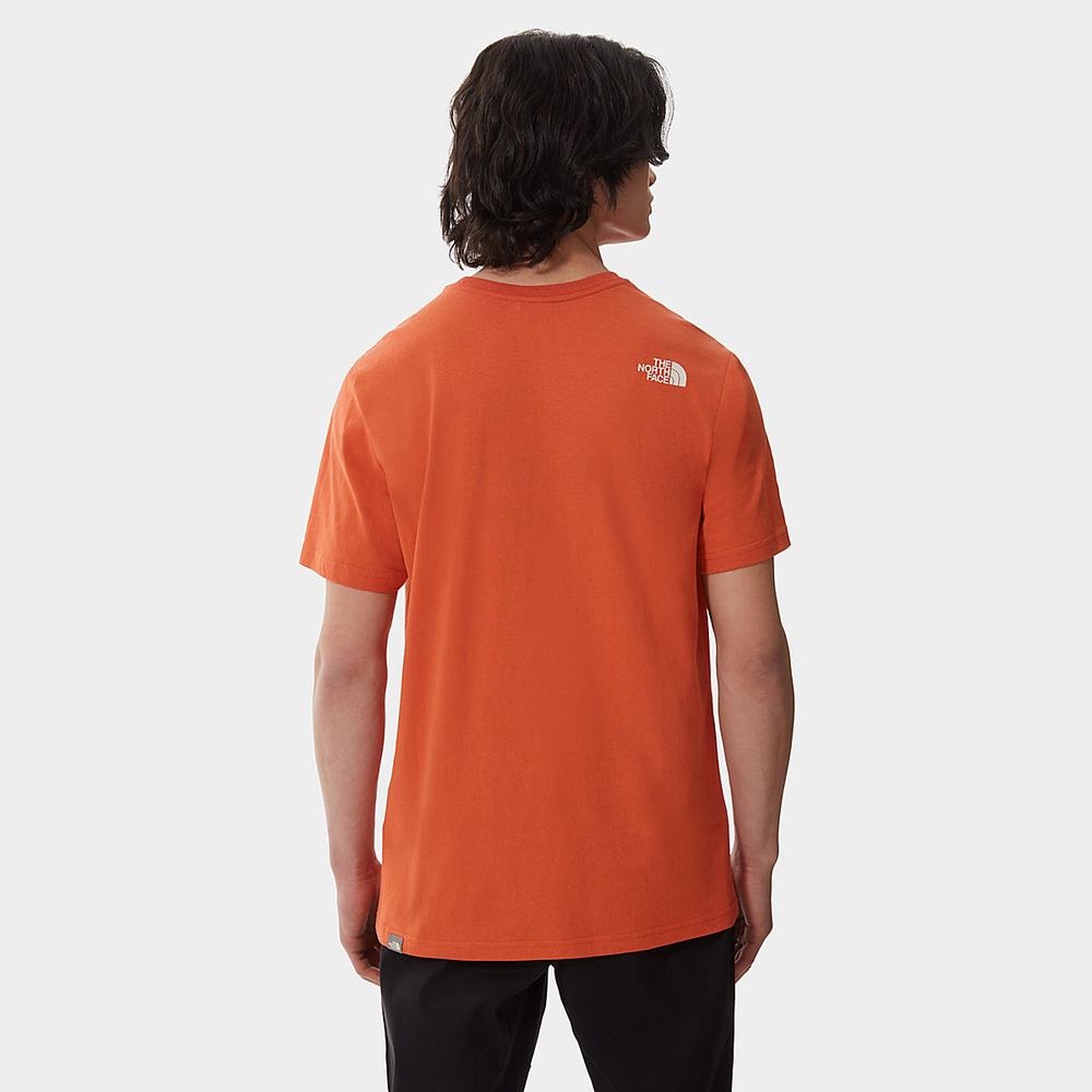 Tricko The North Face Berkeley California Pocket Panske Oranžové | FHJ-324590