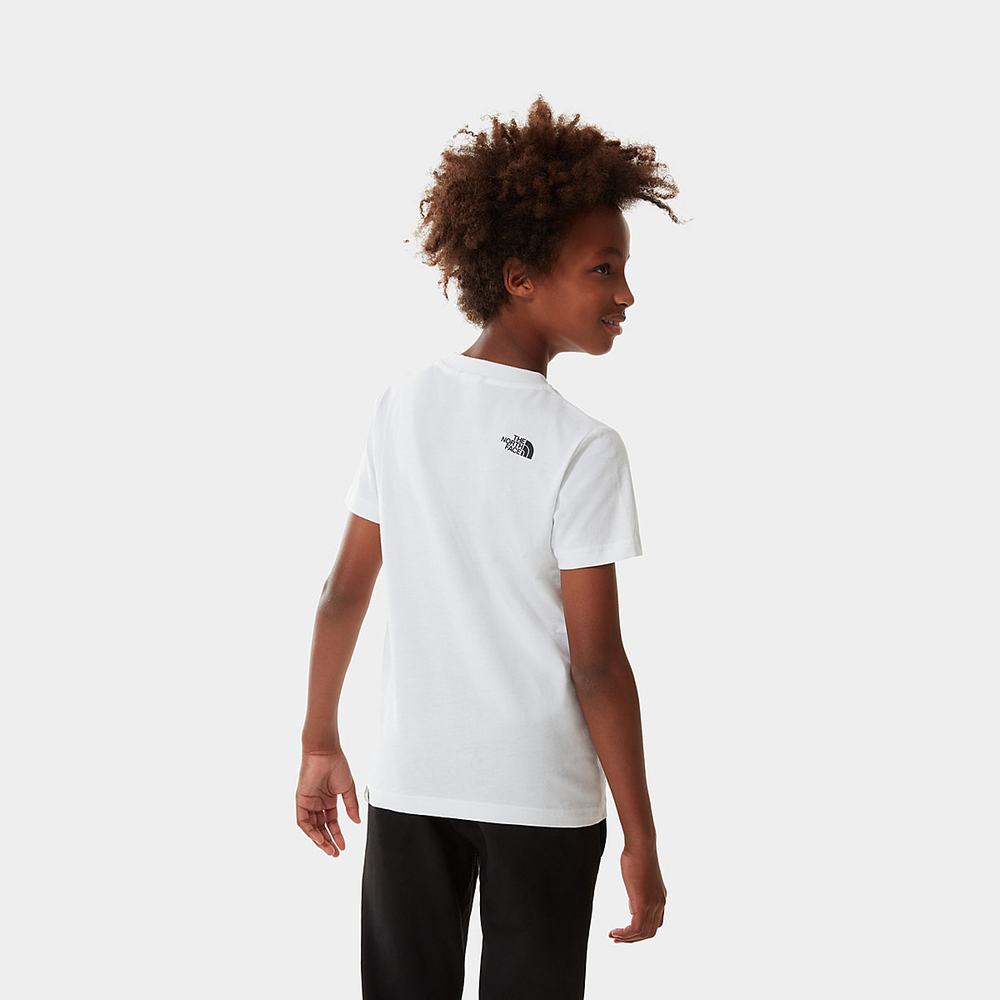 Tricko The North Face Box Chlapcenske Červené Biele Oranžové | RJM-172538