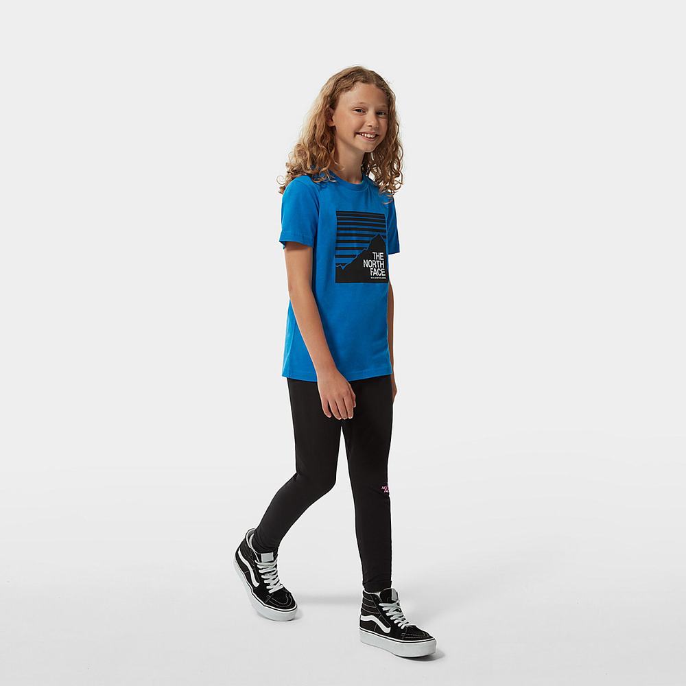 Tricko The North Face Box Dievcenske Modre | SAI-519732
