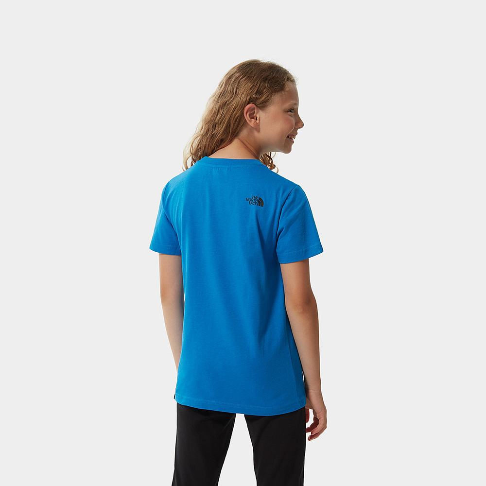Tricko The North Face Box Dievcenske Modre | SAI-519732