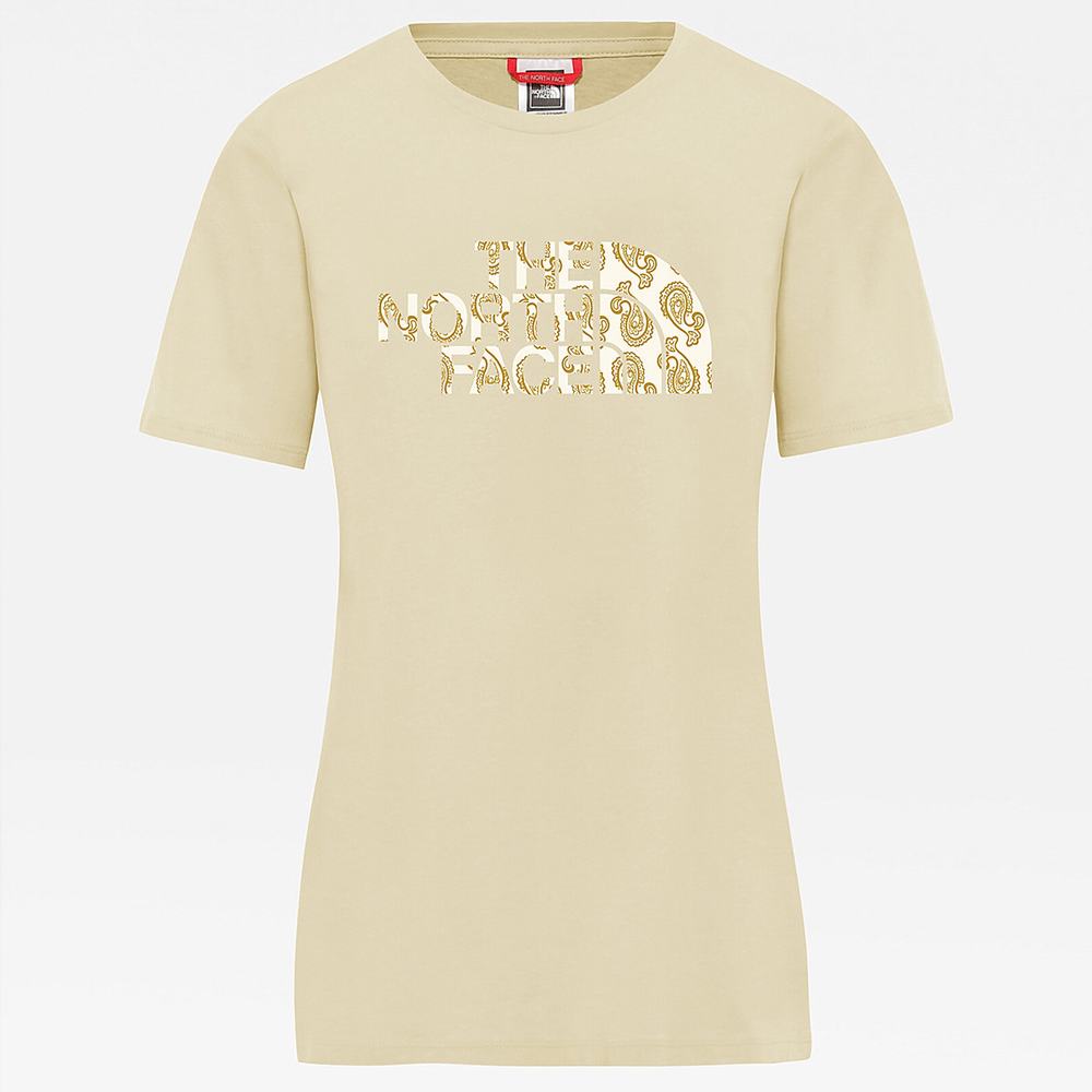 Tricko The North Face Boyfriend Damske Žlté Modre | FLS-261549
