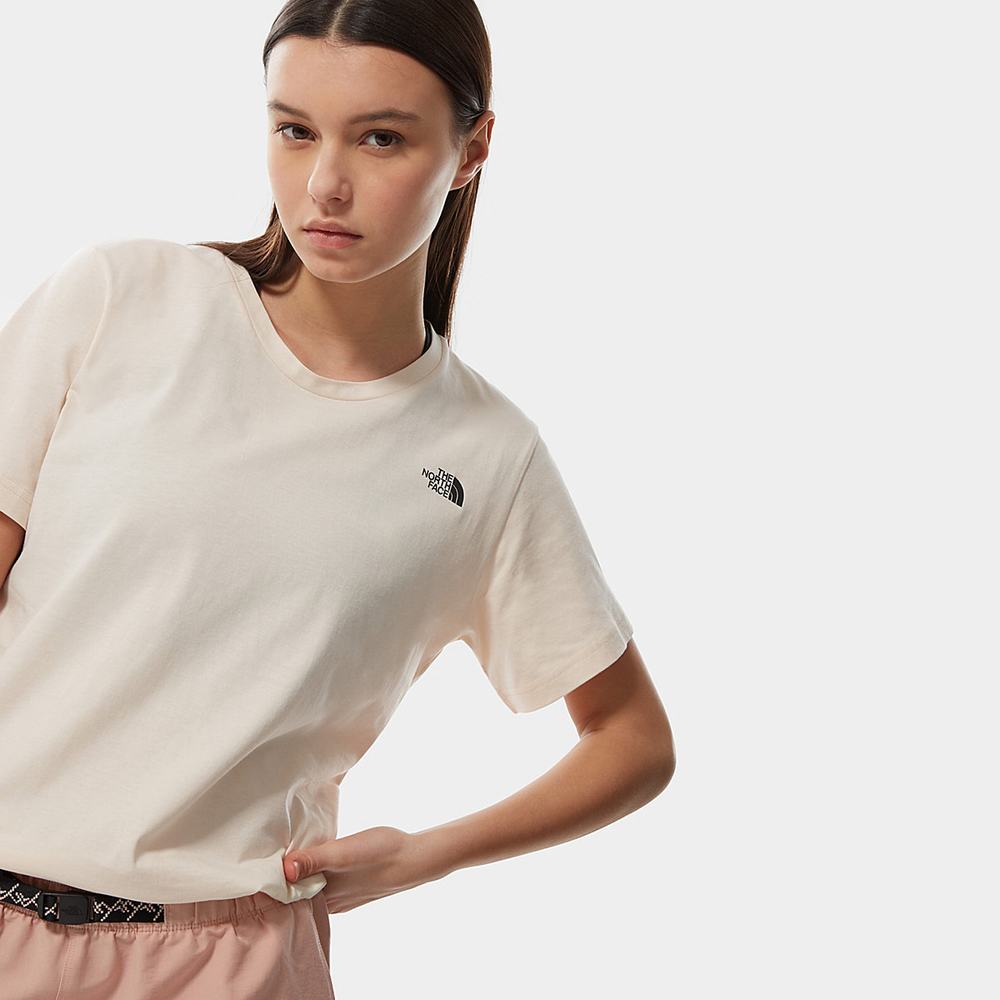 Tricko The North Face Boyfriend Triangle Damske Biele Zelene Lavendel | PRJ-519023