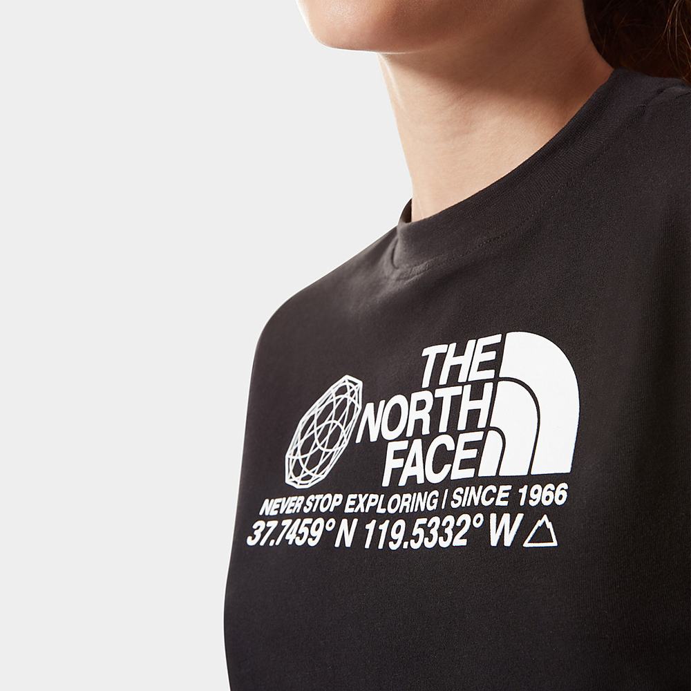 Tricko The North Face COORDINATES LONG-SLEEVE Damske Čierne | MTS-910286