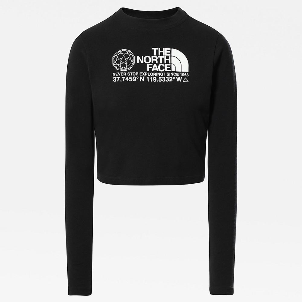 Tricko The North Face COORDINATES LONG-SLEEVE Damske Čierne | MTS-910286