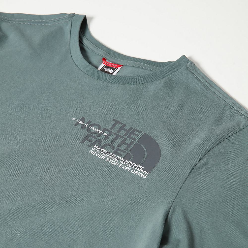 Tricko The North Face COORDINATES Panske Zelene | HYD-065437