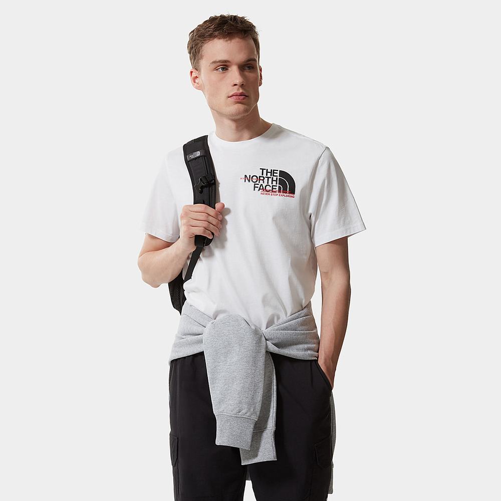 Tricko The North Face COORDINATES Panske Biele | MRZ-934508