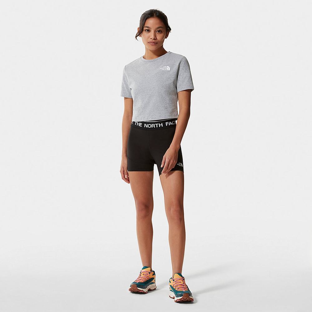 Tricko The North Face CROP Damske Svetlo Siva | RPQ-904571