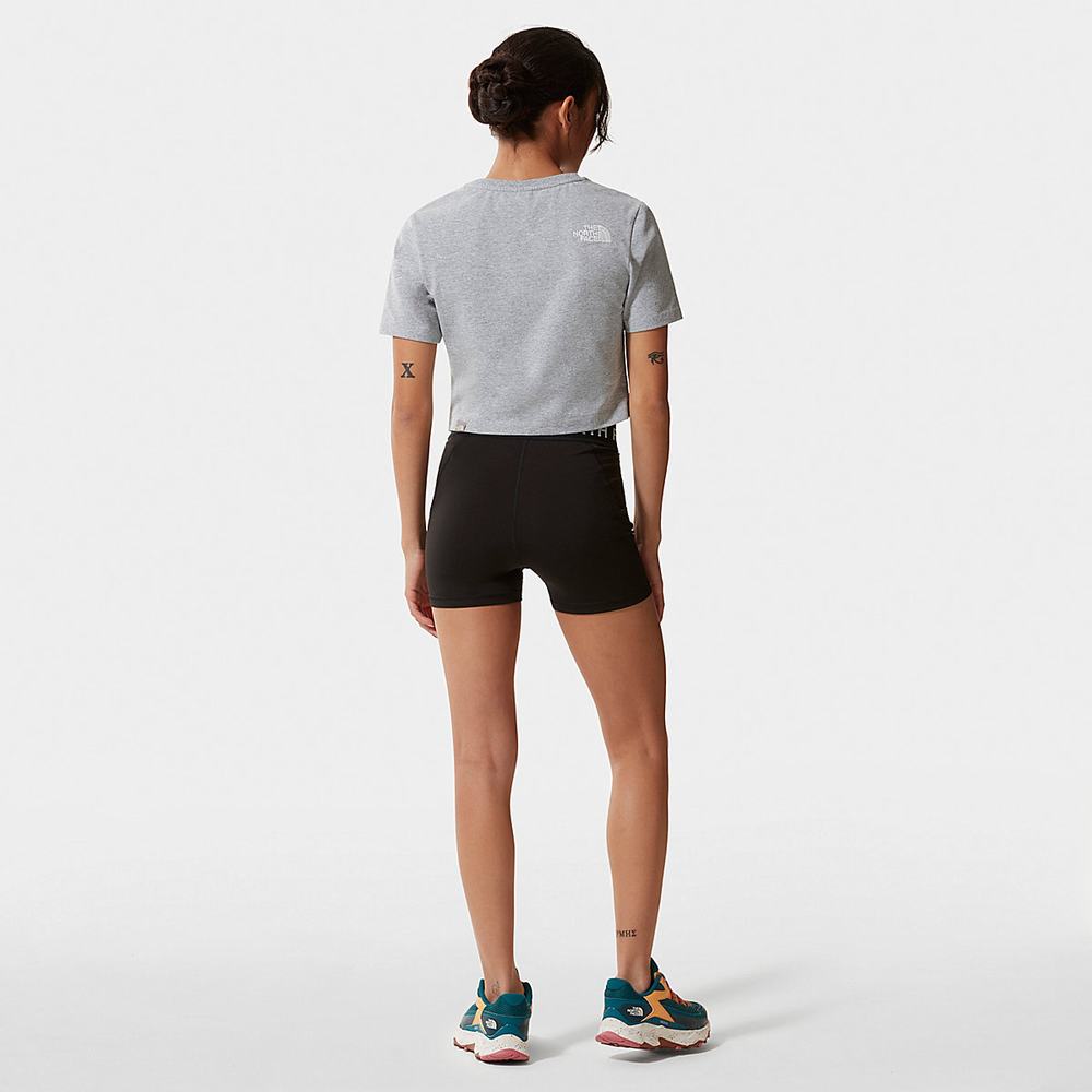 Tricko The North Face CROP Damske Svetlo Siva | RPQ-904571