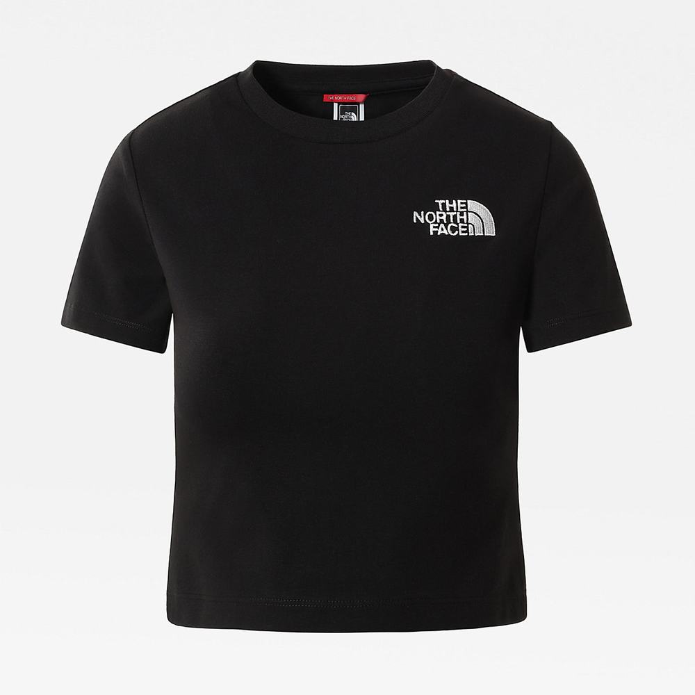 Tricko The North Face CROP Damske Čierne | UQA-528679