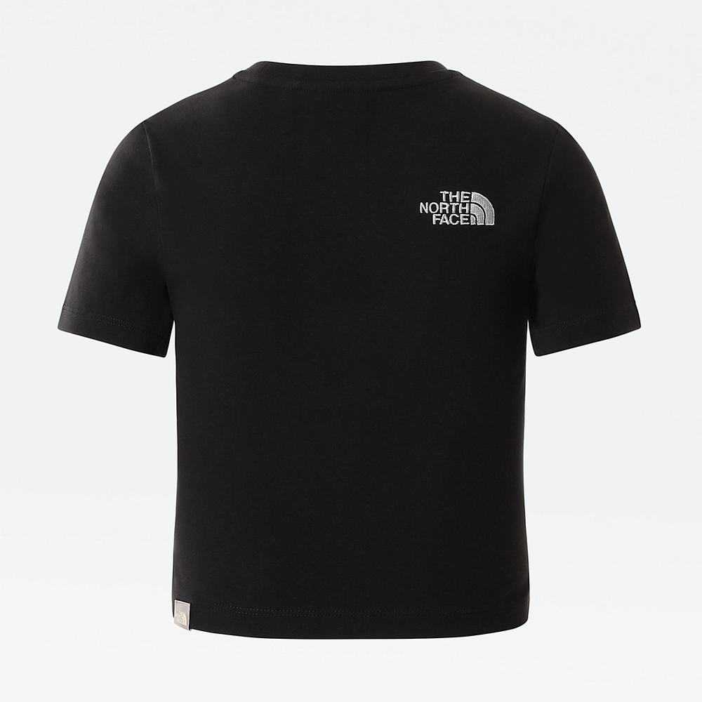 Tricko The North Face CROP Damske Čierne | UQA-528679