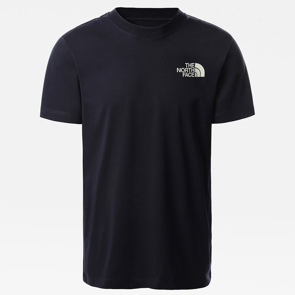 Tricko The North Face Climb Grafika Panske Námornícka Modrá | JFS-498056