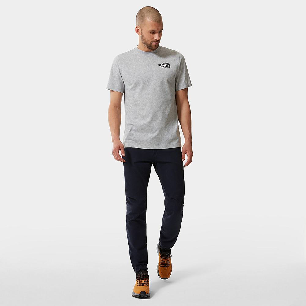 Tricko The North Face Climb Grafika Panske Svetlo Siva | PBQ-416750