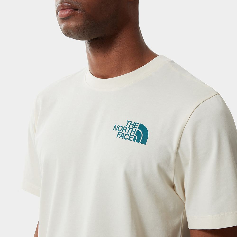 Tricko The North Face Climb Grafika Panske Biele Viacfarebný | XPV-906314