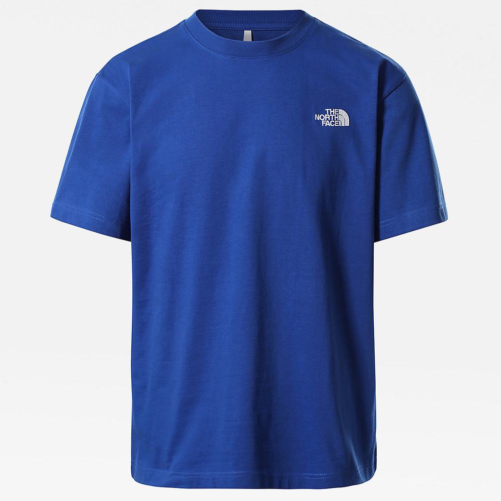 Tricko The North Face Colour Block Panske Modre | ZRX-936120