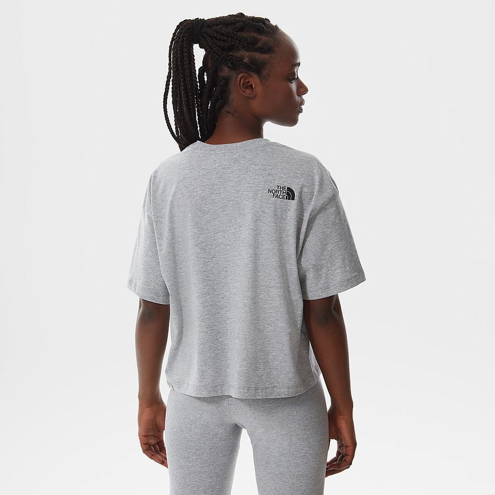 Tricko The North Face Cropped Fine Damske Svetlo Siva | KWJ-901423