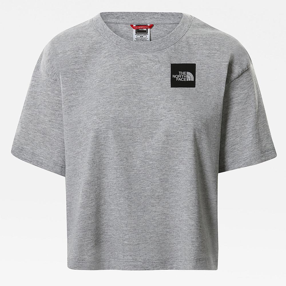 Tricko The North Face Cropped Fine Damske Svetlo Siva | KWJ-901423