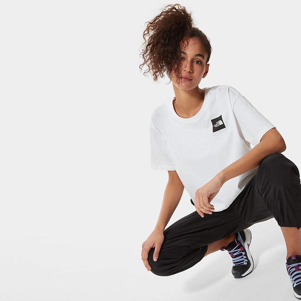 Tricko The North Face Cropped Fine Damske Biele | UMA-617023