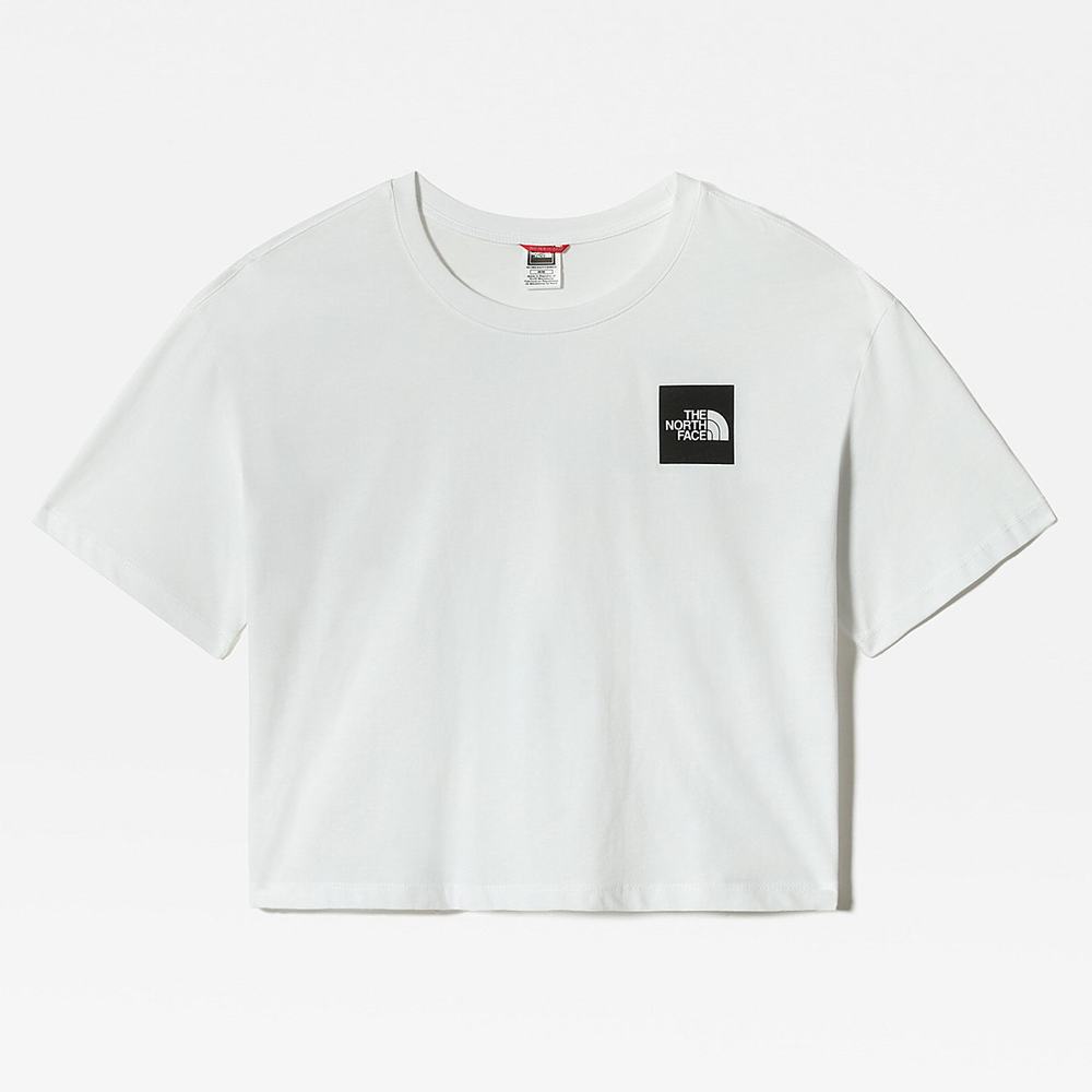 Tricko The North Face Cropped Fine Damske Biele | UMA-617023