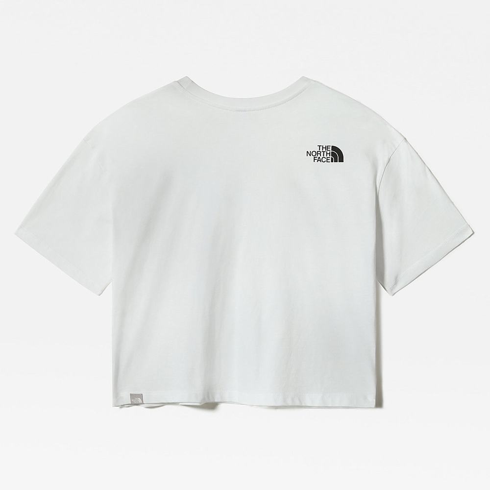 Tricko The North Face Cropped Fine Damske Biele | UMA-617023