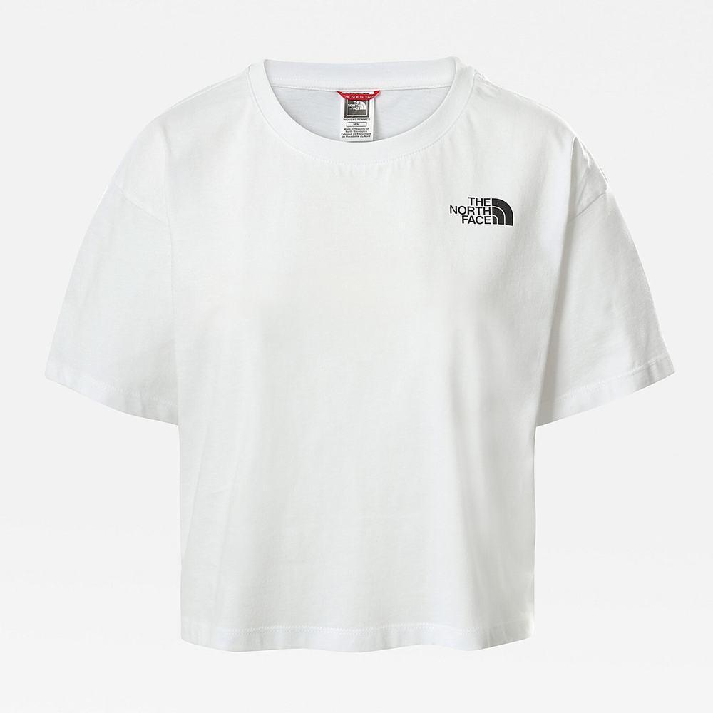 Tricko The North Face Cropped Simple Dome Damske Biele | GJA-219735