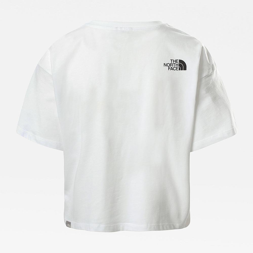Tricko The North Face Cropped Simple Dome Damske Biele | GJA-219735