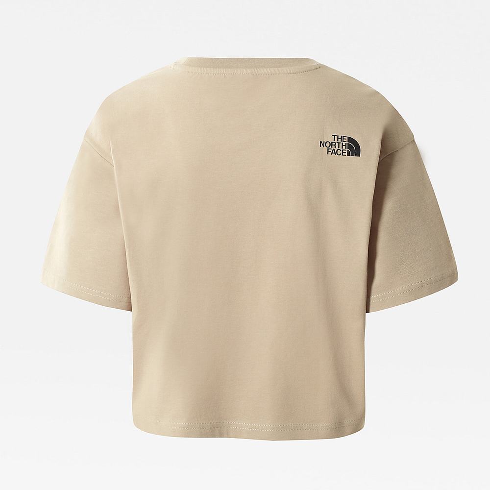 Tricko The North Face Cropped Simple Dome Damske Svetlo Hnede | LRX-915086