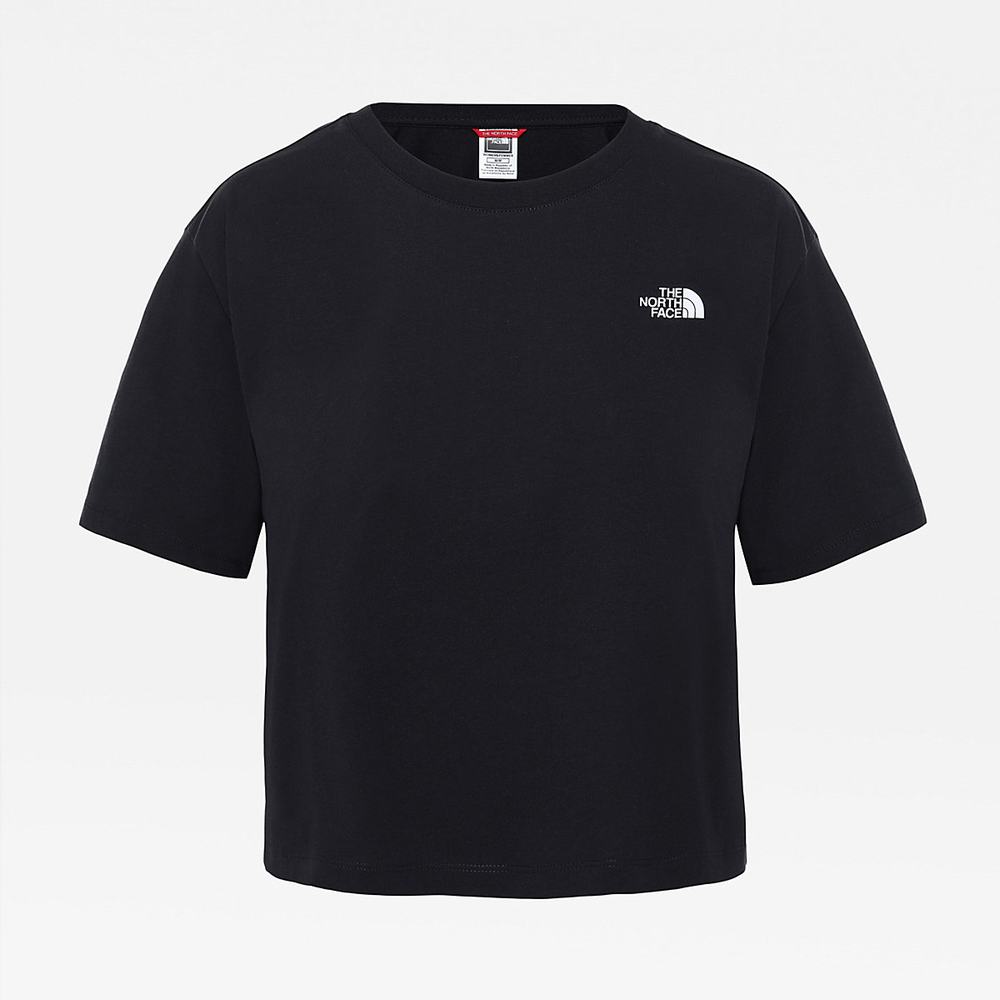 Tricko The North Face Cropped Simple Dome Damske Čierne | RWS-196285