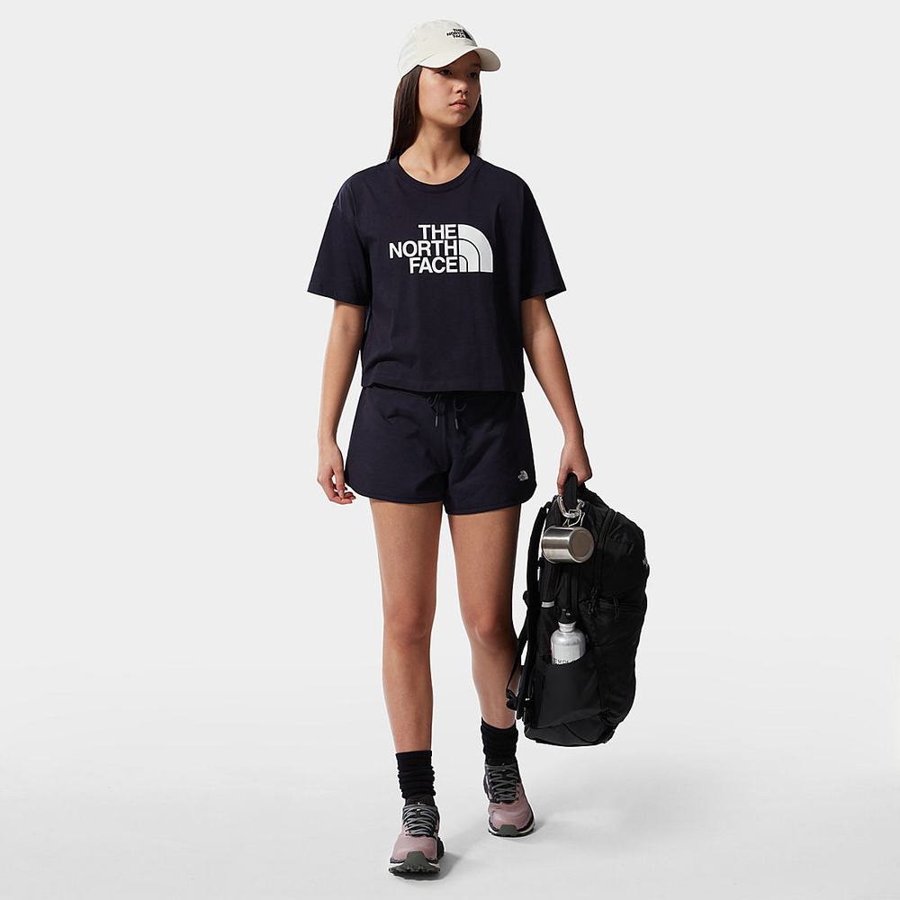 Tricko The North Face EASY CROPPED Damske Námornícka Modrá | GLN-853062