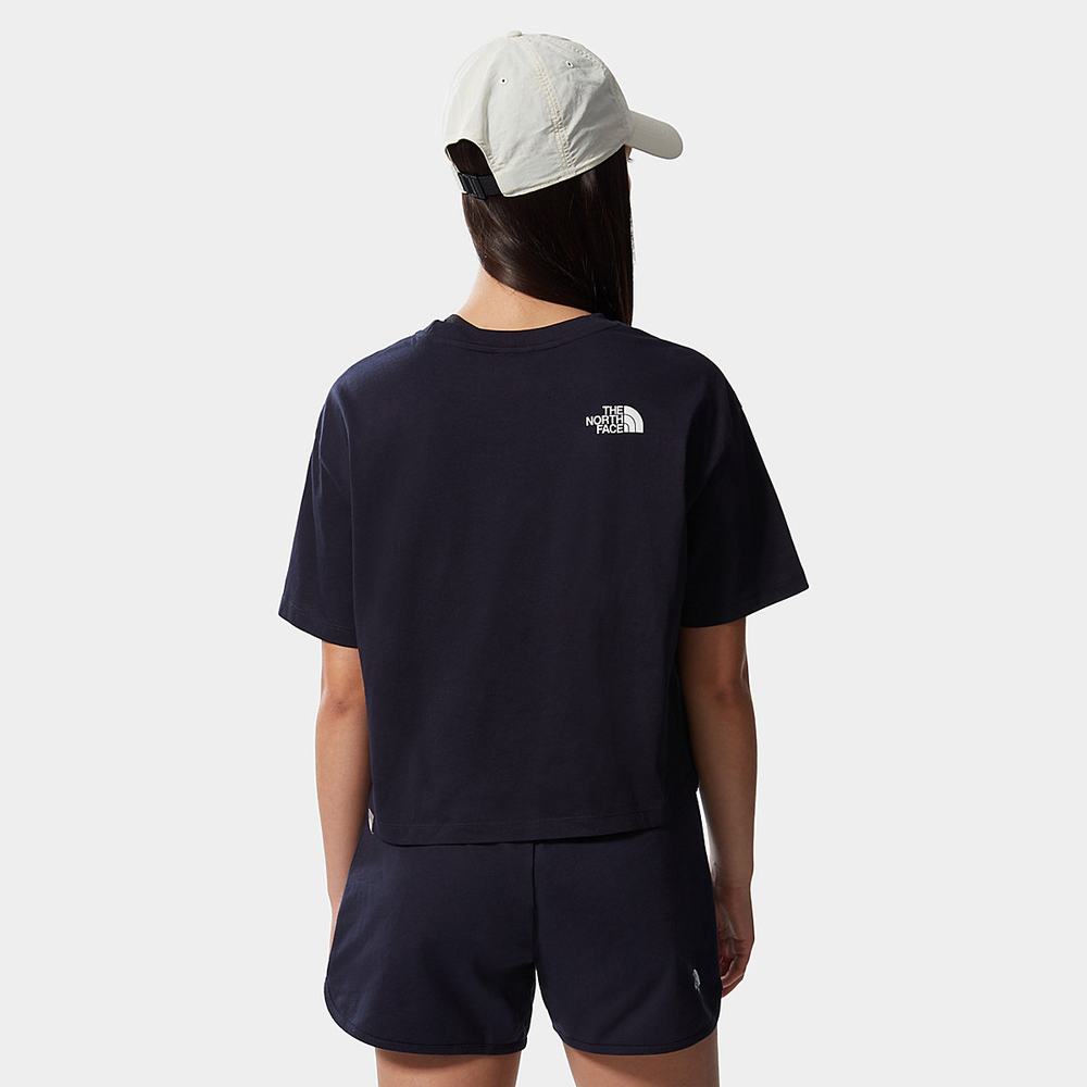 Tricko The North Face EASY CROPPED Damske Námornícka Modrá | GLN-853062