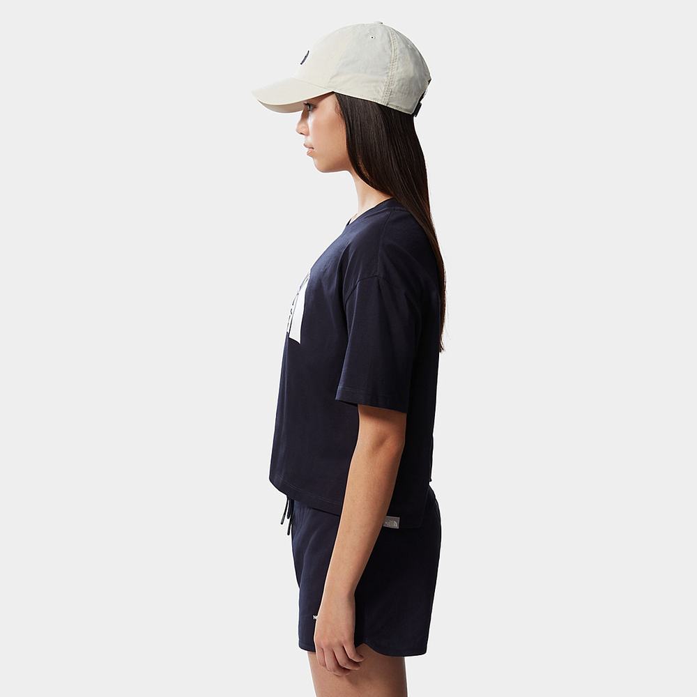 Tricko The North Face EASY CROPPED Damske Námornícka Modrá | GLN-853062