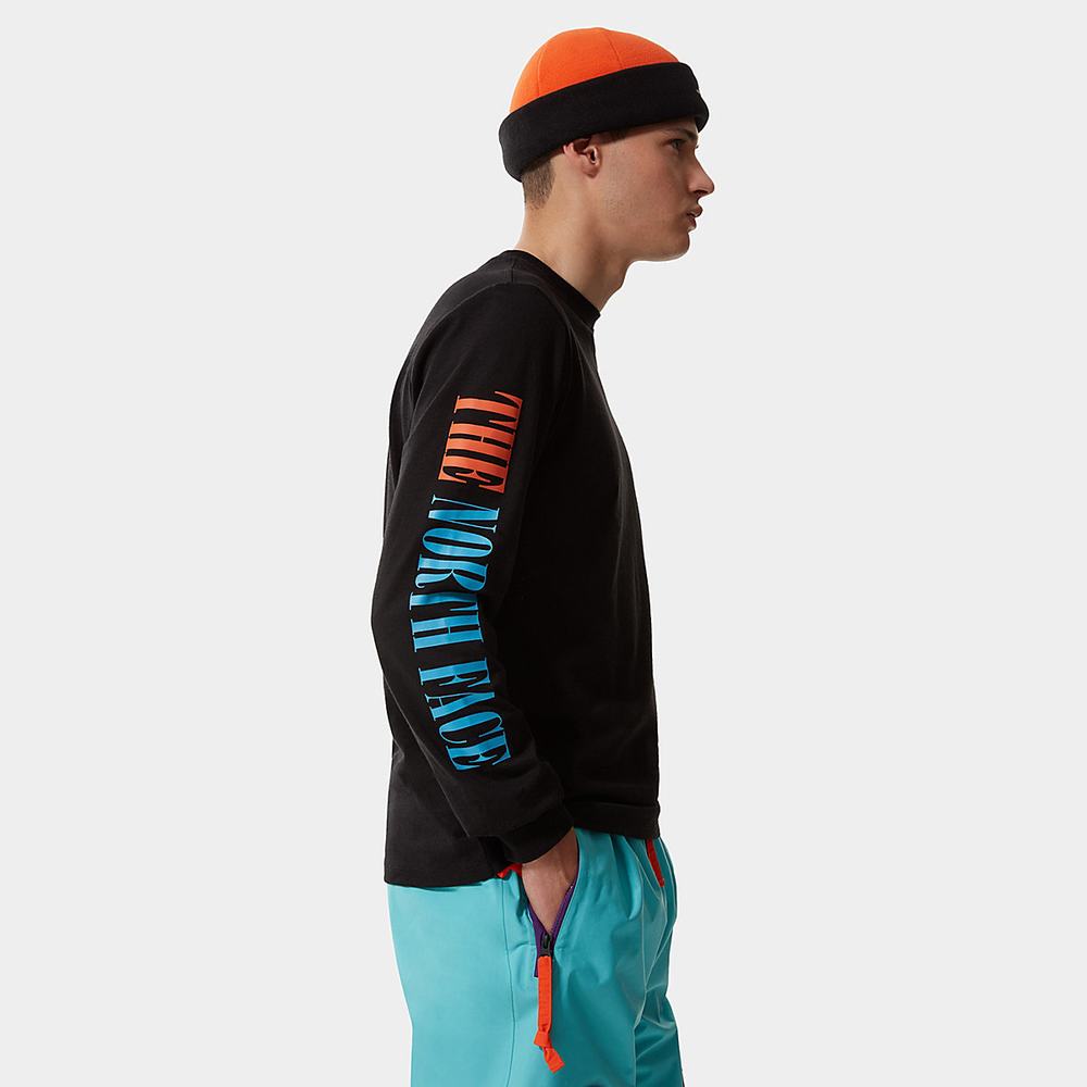 Tricko The North Face EXPEDITION GRAPHIC LONG-SLEEVE Panske Čierne | KLA-260341