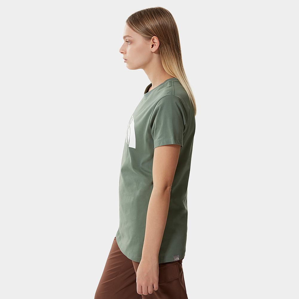Tricko The North Face Easy Damske Zelene | LOA-398061