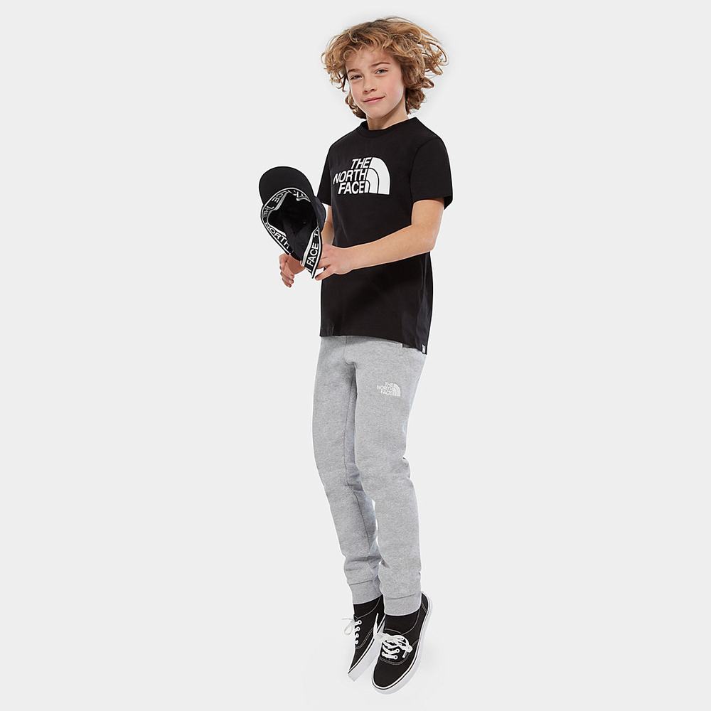 Tricko The North Face Easy Kratke-Sleeve Chlapcenske Čierne Biele | CPB-813472