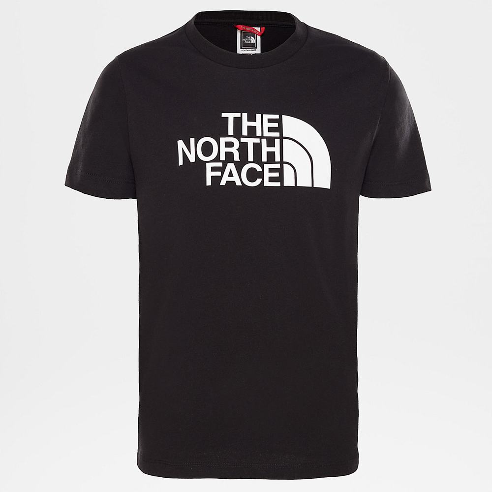 Tricko The North Face Easy Kratke-Sleeve Chlapcenske Čierne Biele | CPB-813472