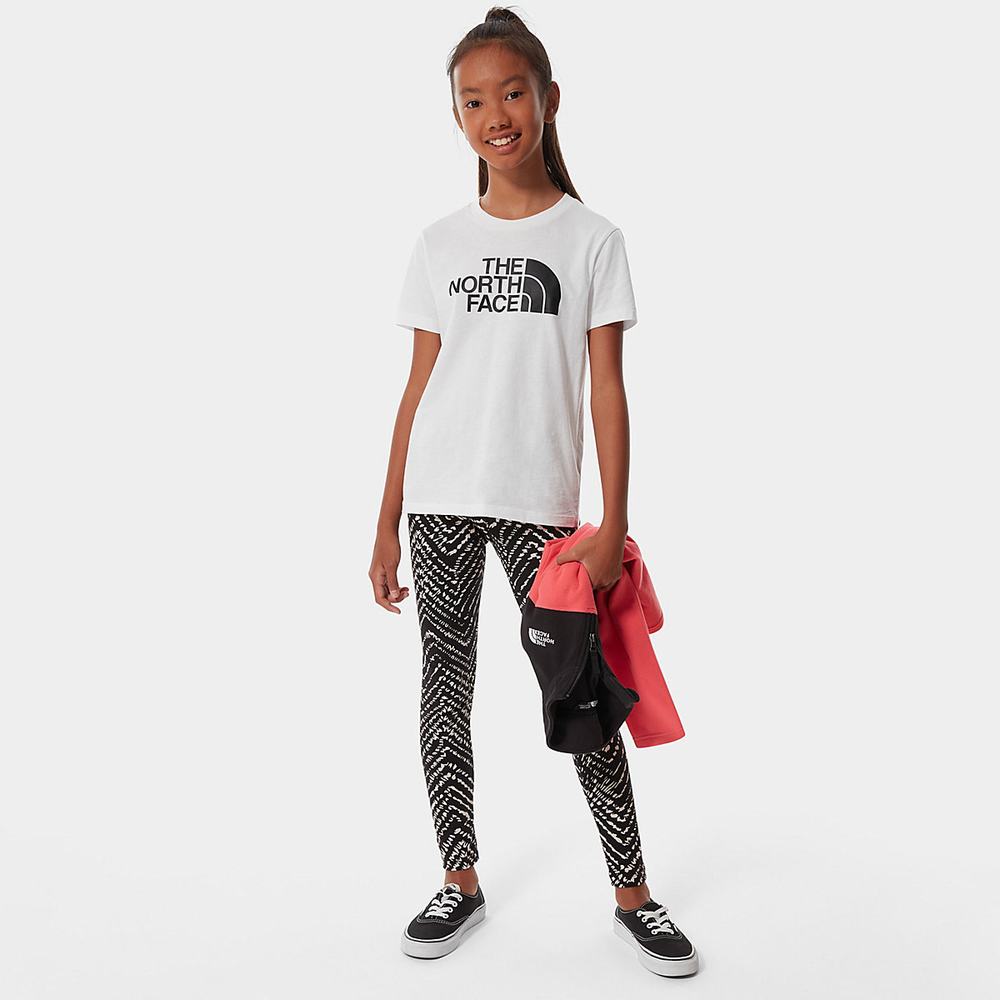 Tricko The North Face Easy Kratke-Sleeve Chlapcenske Biele Čierne | JOM-320649