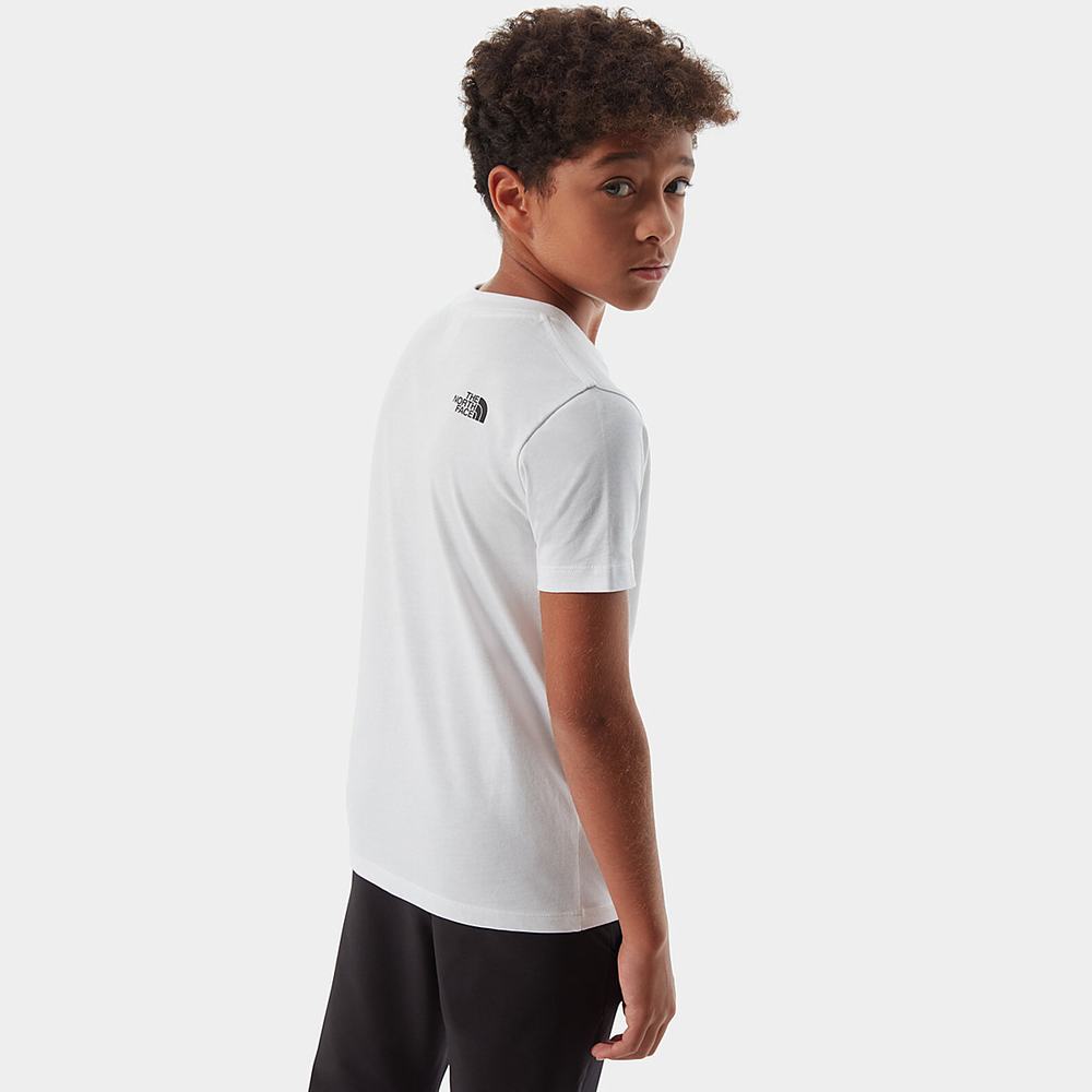 Tricko The North Face Easy Kratke-Sleeve Chlapcenske Biele Čierne | JOM-320649