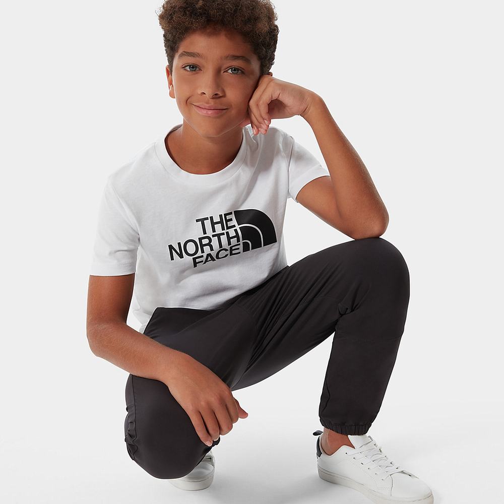 Tricko The North Face Easy Kratke-Sleeve Chlapcenske Biele Čierne | JOM-320649