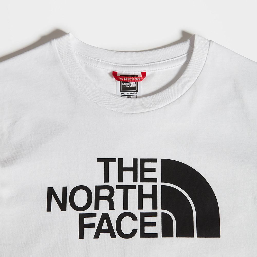 Tricko The North Face Easy Kratke-Sleeve Chlapcenske Biele Čierne | JOM-320649