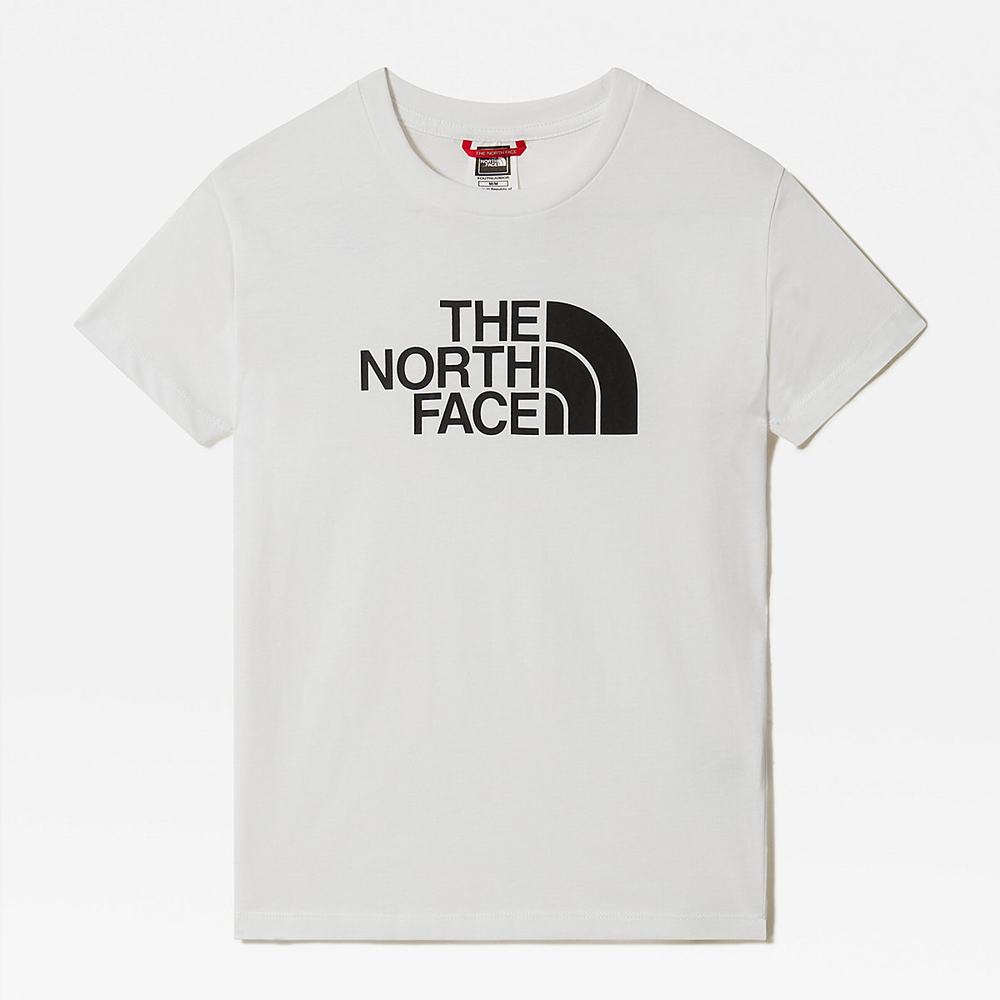 Tricko The North Face Easy Kratke-Sleeve Chlapcenske Biele Čierne | JOM-320649