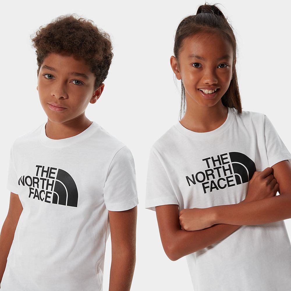Tricko The North Face Easy Kratke-Sleeve Chlapcenske Biele Čierne | JOM-320649