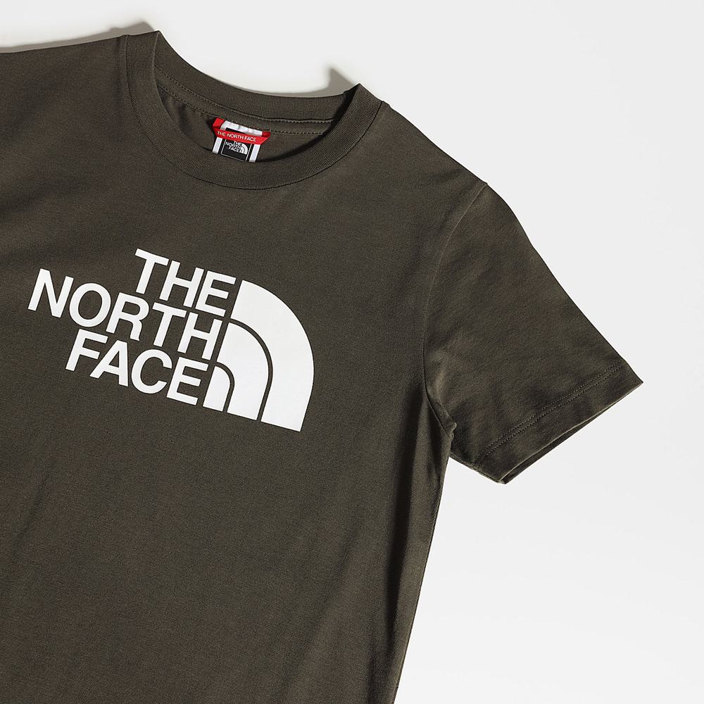 Tricko The North Face Easy Kratke-Sleeve Dievcenske Zelene Biele | MRN-879526