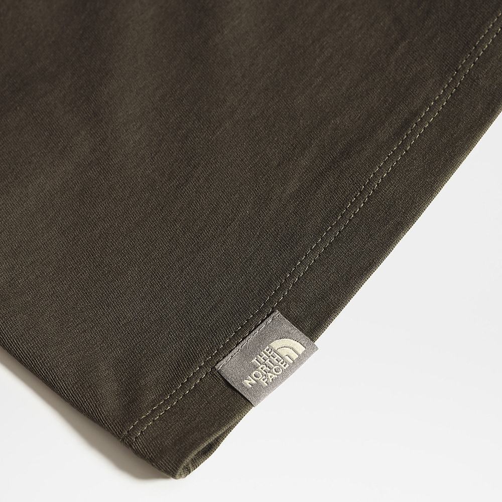 Tricko The North Face Easy Kratke-Sleeve Dievcenske Zelene Biele | MRN-879526