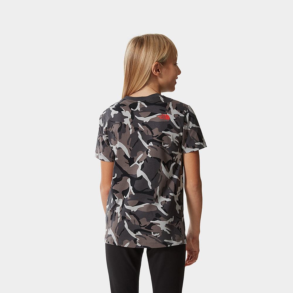 Tricko The North Face Easy Kratke-Sleeve Dievcenske Siva Maskacove | RVQ-182964