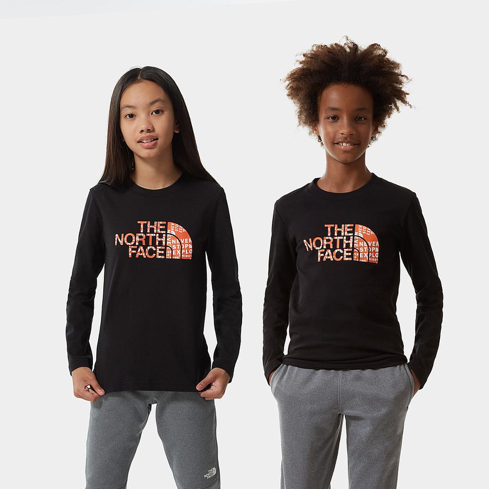 Tricko The North Face Easy Long-Sleeve Chlapcenske Červené | AQZ-316802