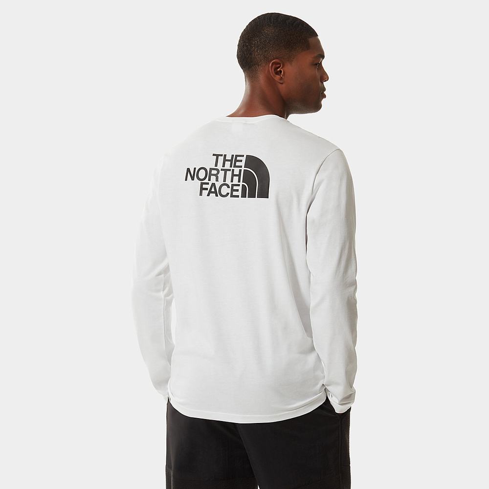 Tricko The North Face Easy Long-Sleeve Panske Biele | CWL-849627